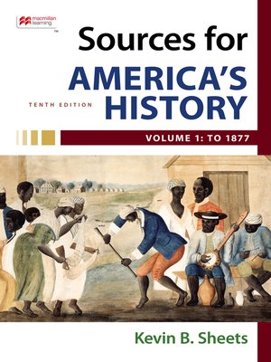 cover image of Sources for America's History, Volume 1